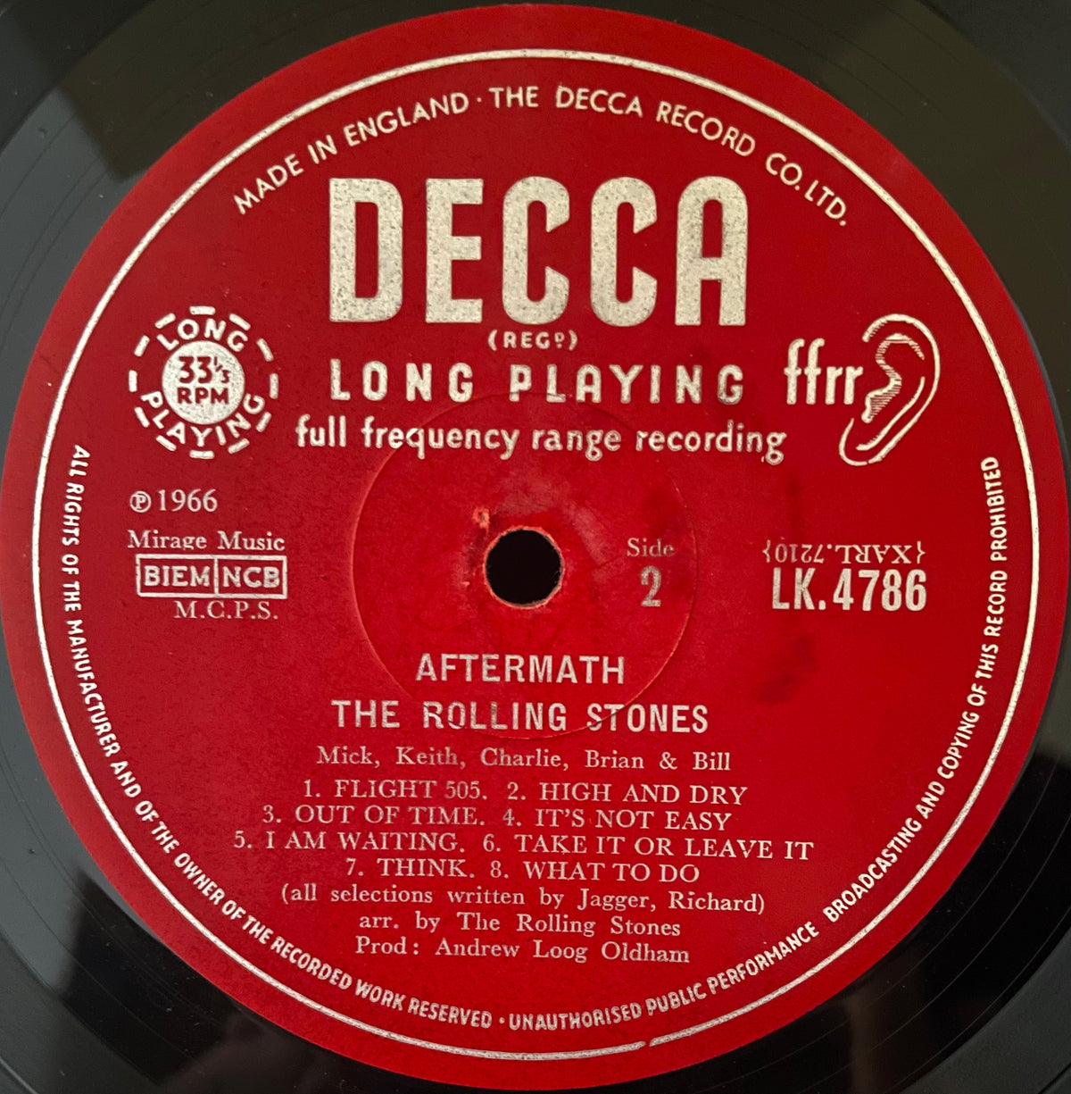 The Rolling Stones – Aftermath - USED Vinyl LP