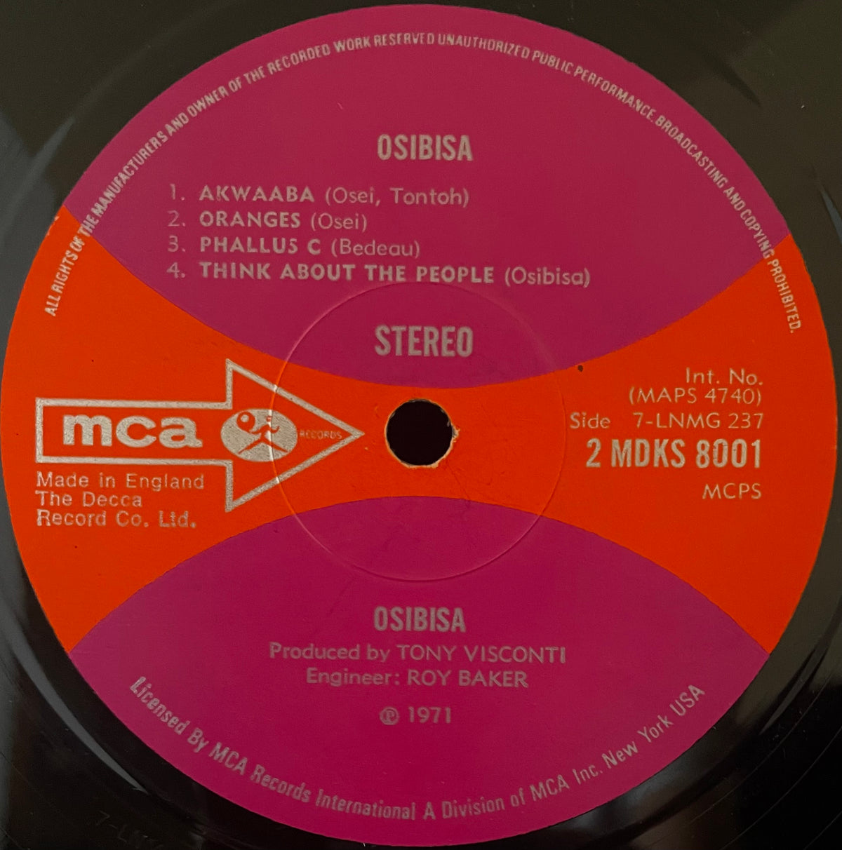 Osibisa – Osibisa - USED Vinyl 12" LP