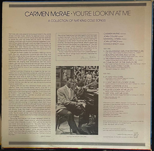Carmen McRae – You're Lookin' At Me - USED Vinyl LP PROMO