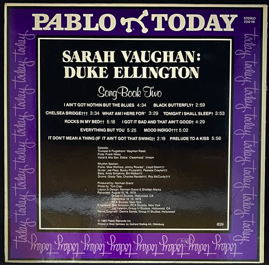 Sarah Vaughan : Duke Ellington – Song Book Two - USED Vinyl LP