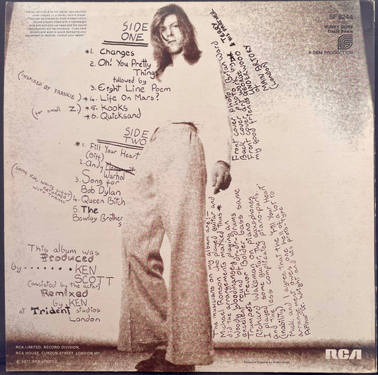 David Bowie – Hunky Dory - USED Vinyl LP