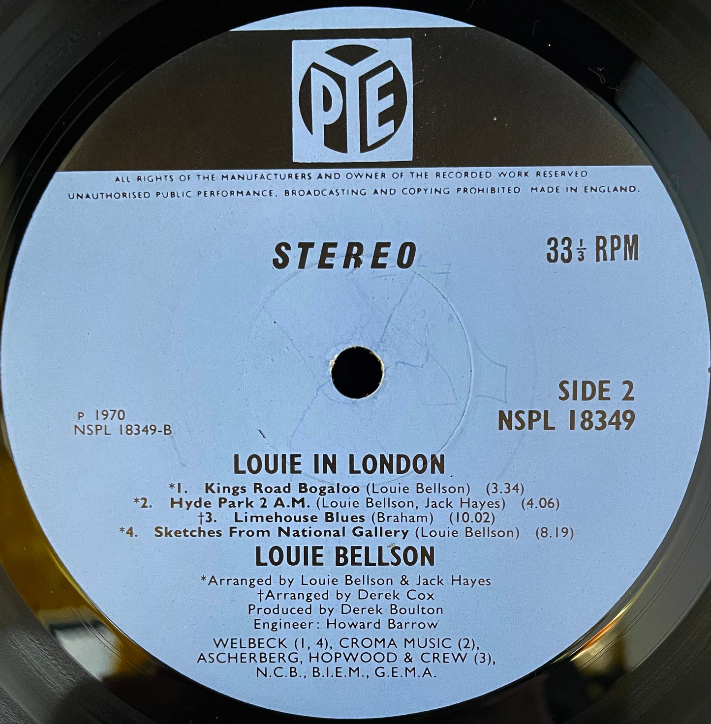 Louis Bellson – Louie In London - USED Vinyl LP
