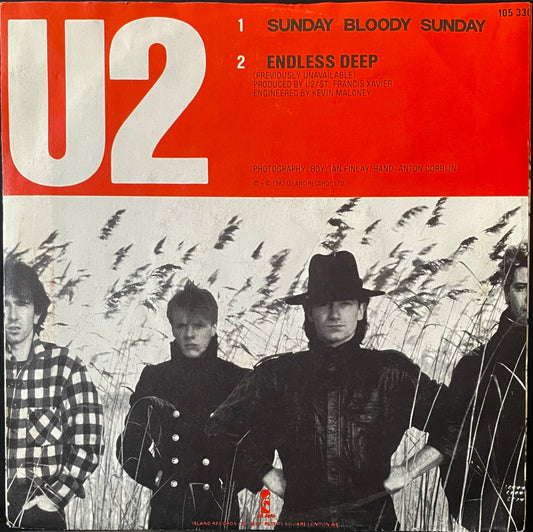 U2– Sunday Bloody Sunday - USED Vinyl 7" Single
