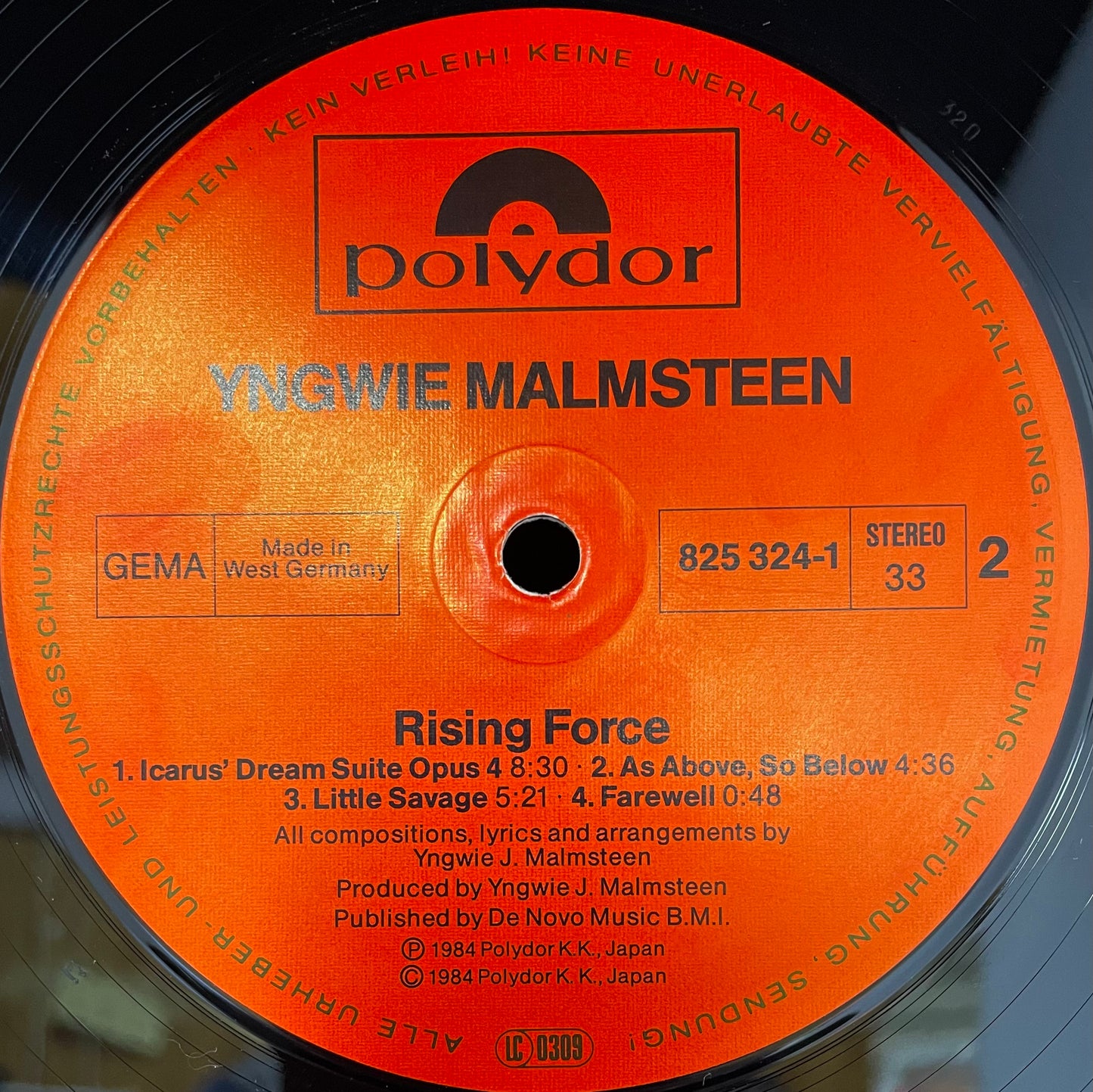 Yngwie J. Malmsteen – Rising Force - USED Vinyl LP