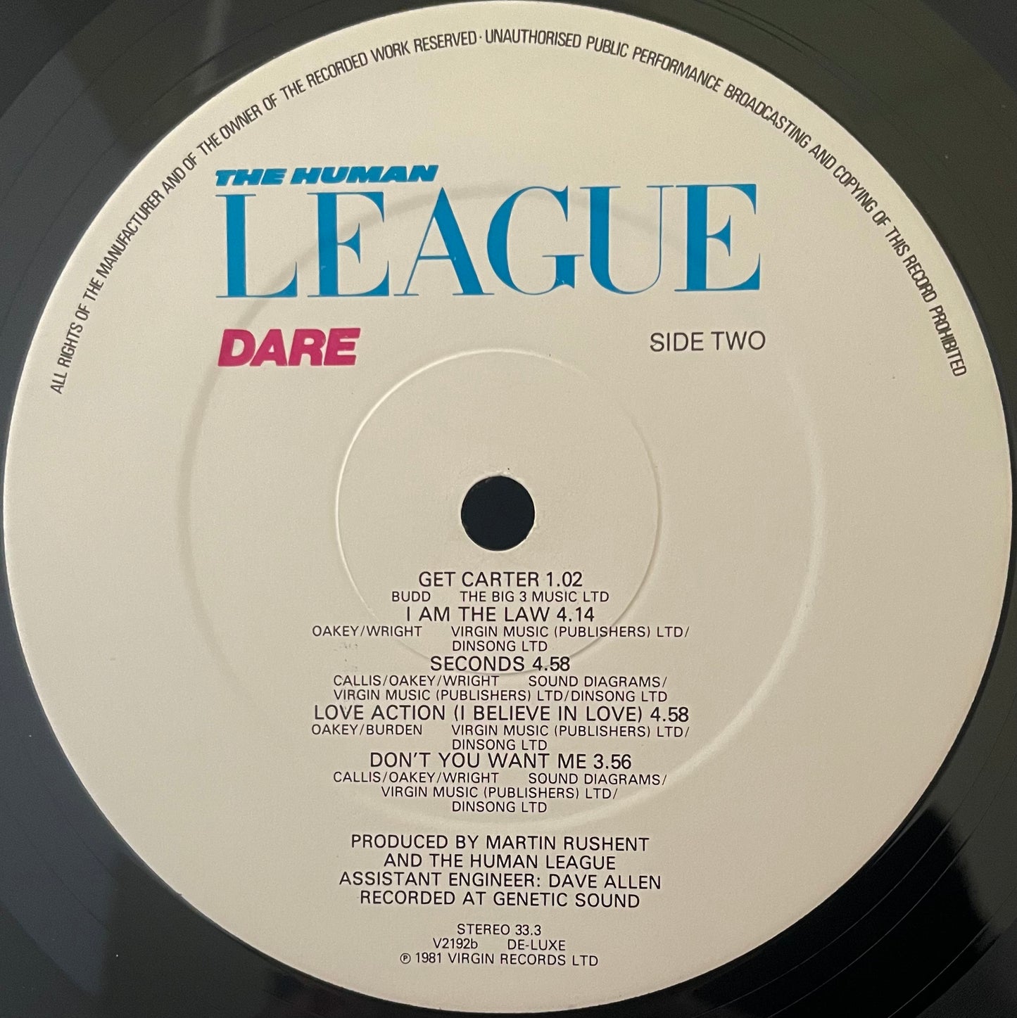 The Human League – Dare - USED Vinyl LP