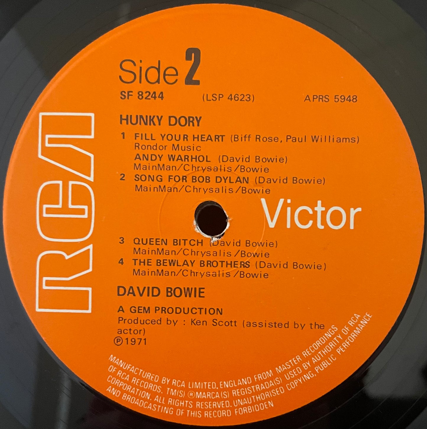 David Bowie – Hunky Dory - USED Vinyl LP