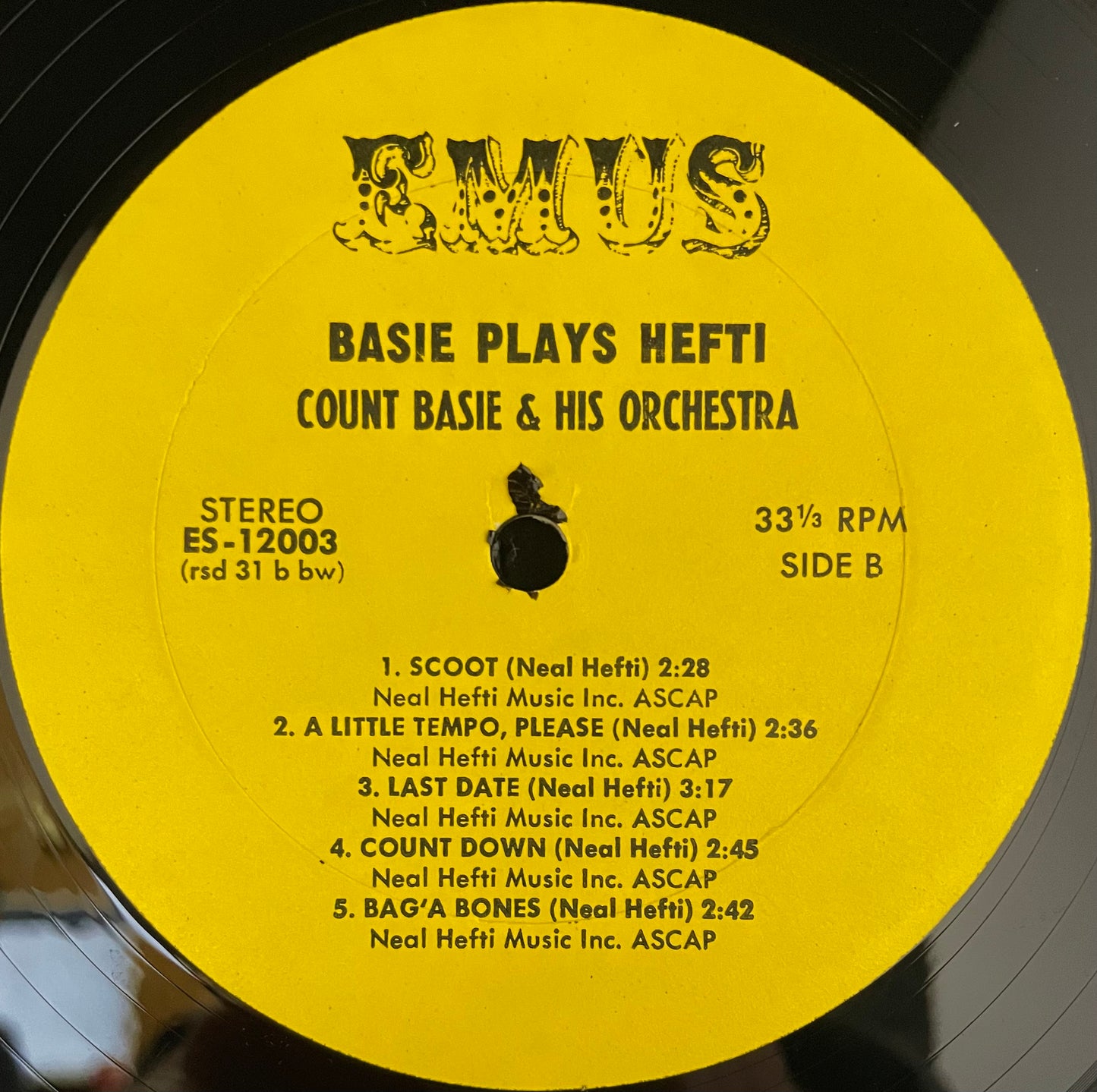 Count Basie – Basie Plays Hefti - USED Vinyl LP