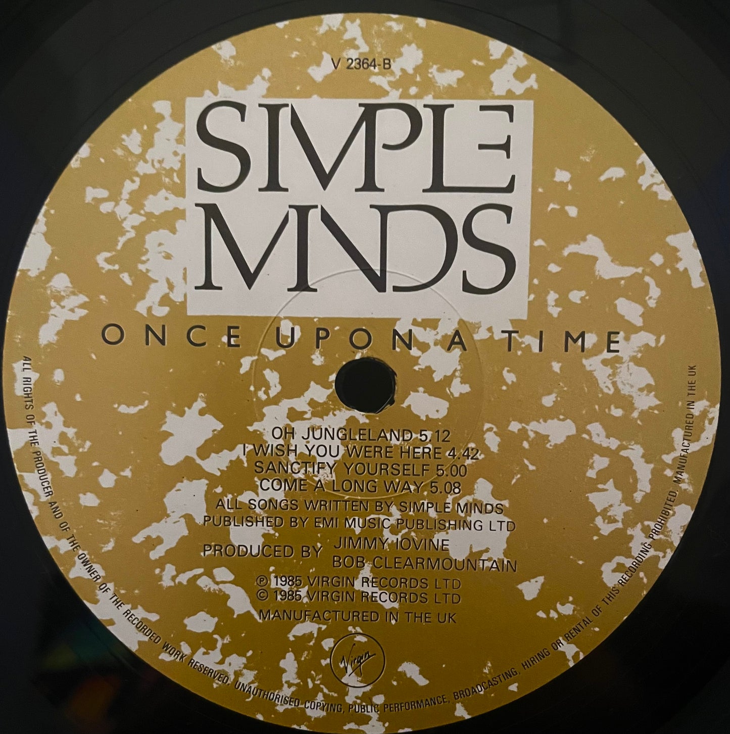 Simple Minds – Once Upon A Time - USED Vinyl LP