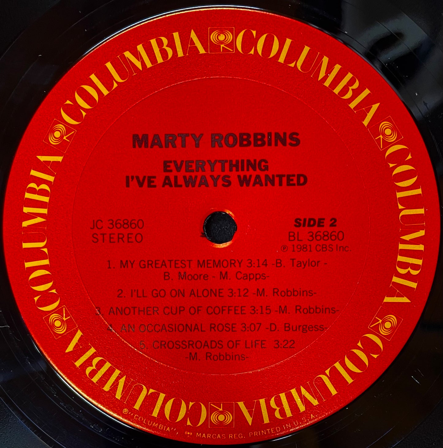 Marty Robbins – Everything I've Always Wanted - USED Vinyl LP