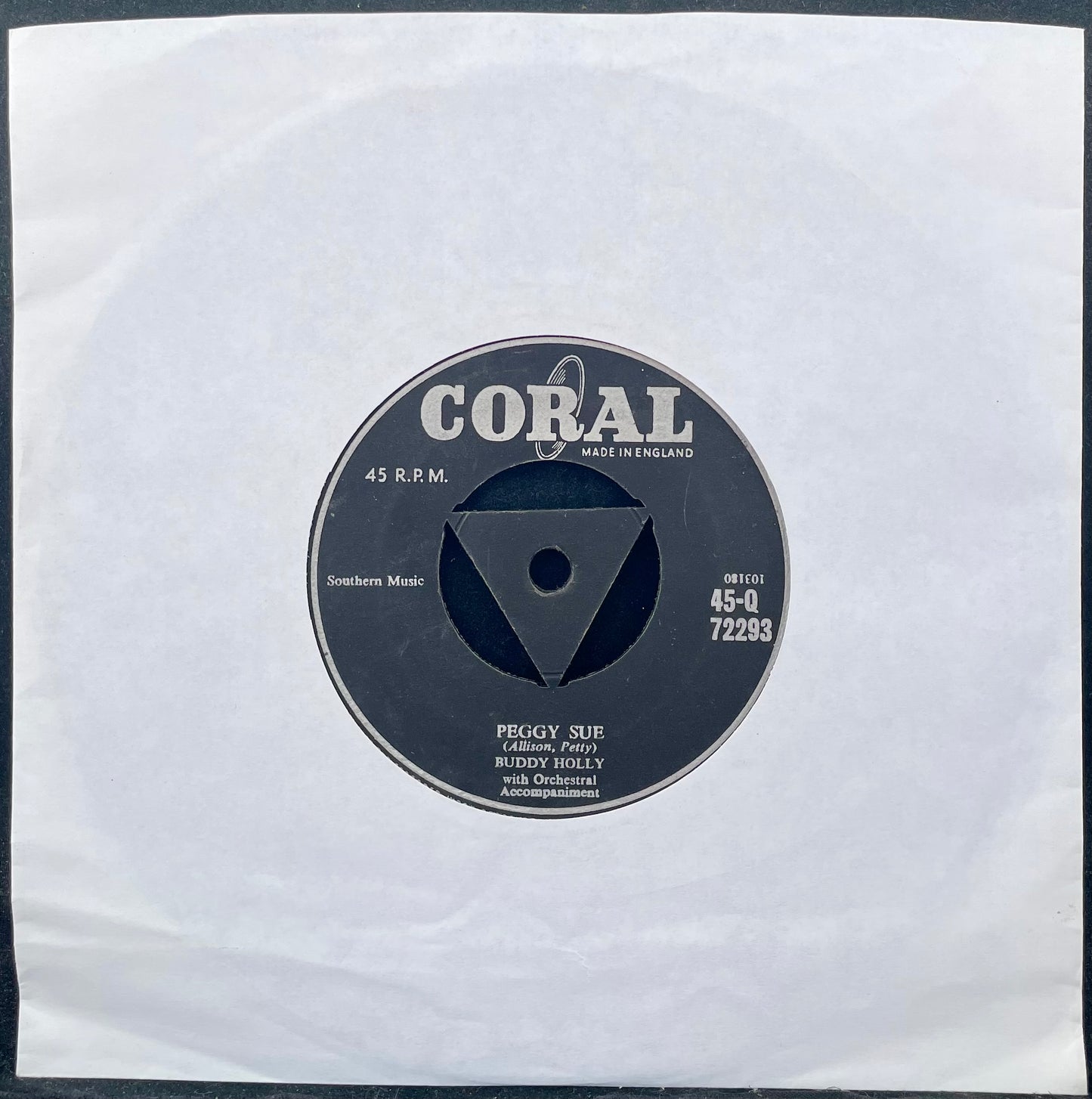 Buddy Holly – Peggy Sue - USED Vinyl 7" Single