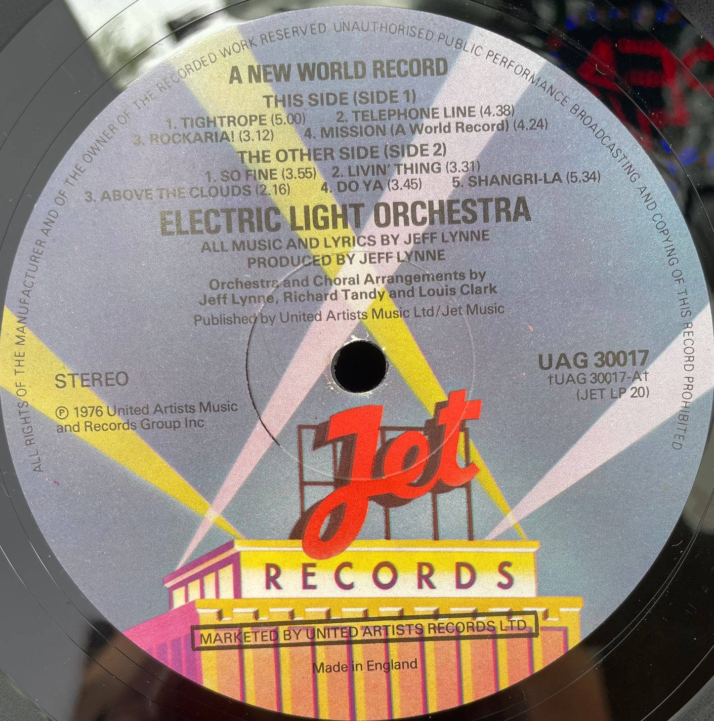 Electric Light Orchestra – A New World Record - USED Vinyl LP