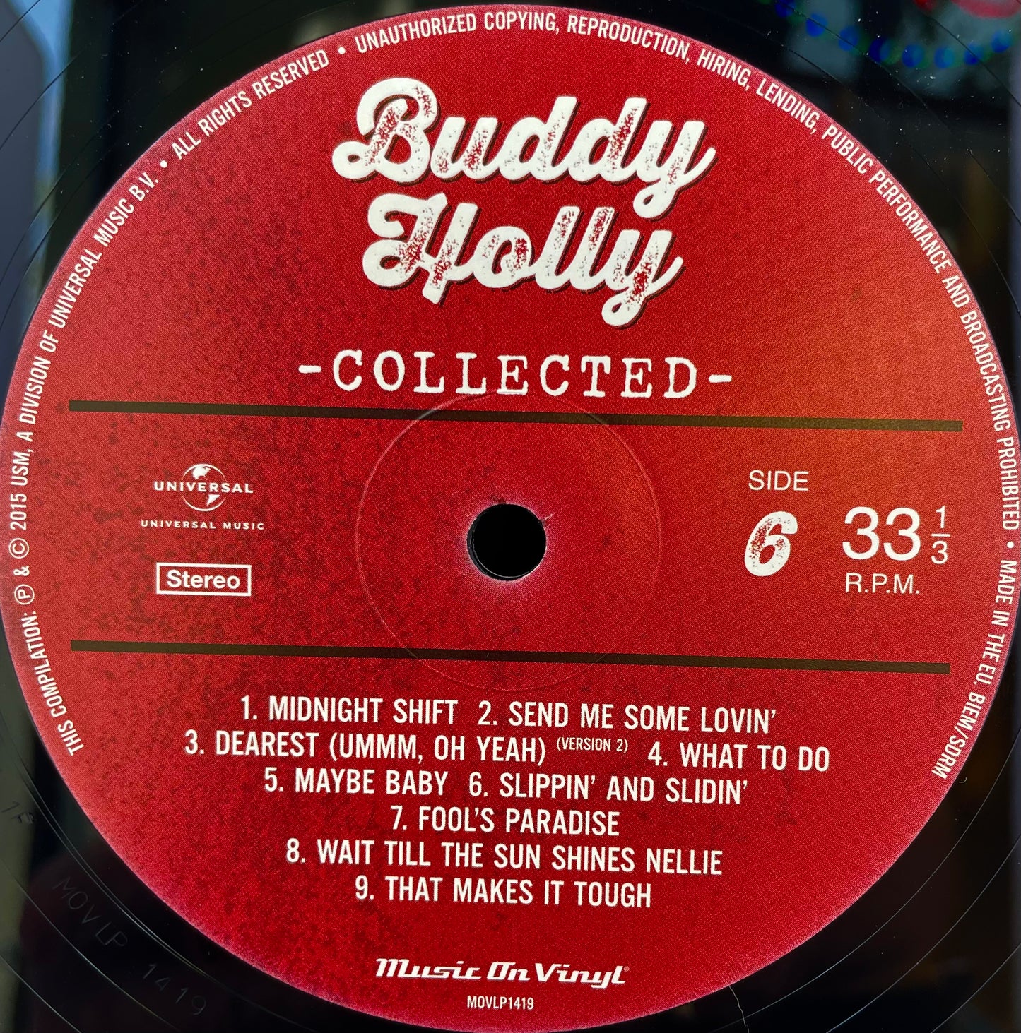 Buddy Holly – Collected - USED 180G Vinyl 3LP Set