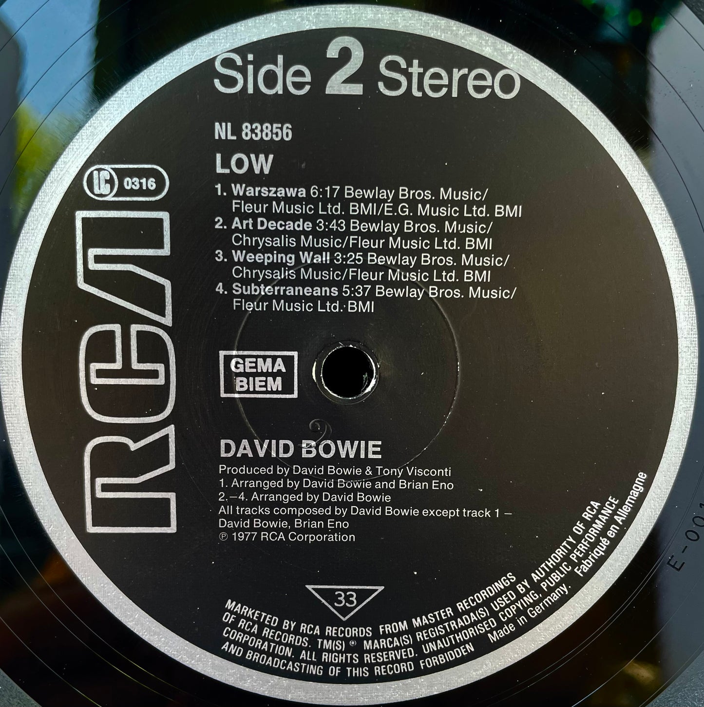 David Bowie – Low - USED Vinyl LP