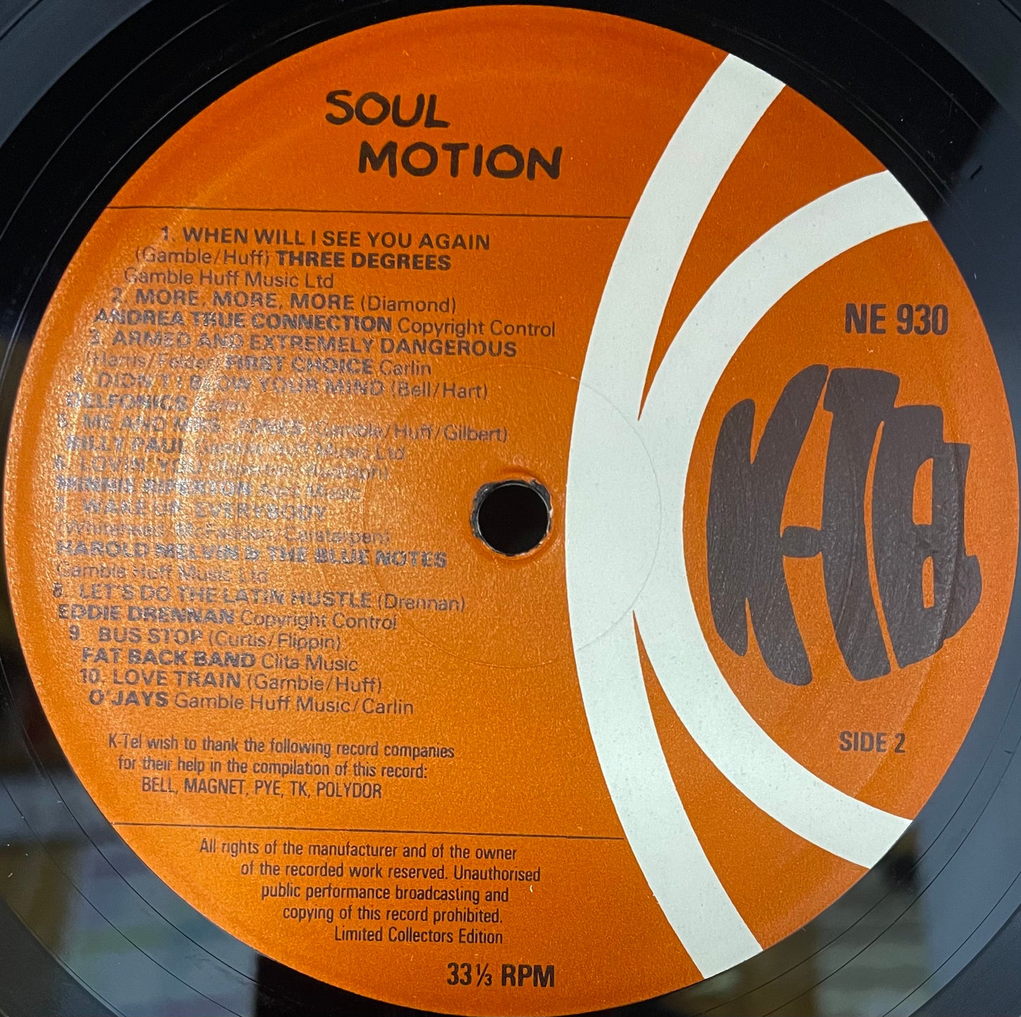 Various – Soul Motion - USED Vinyl LP