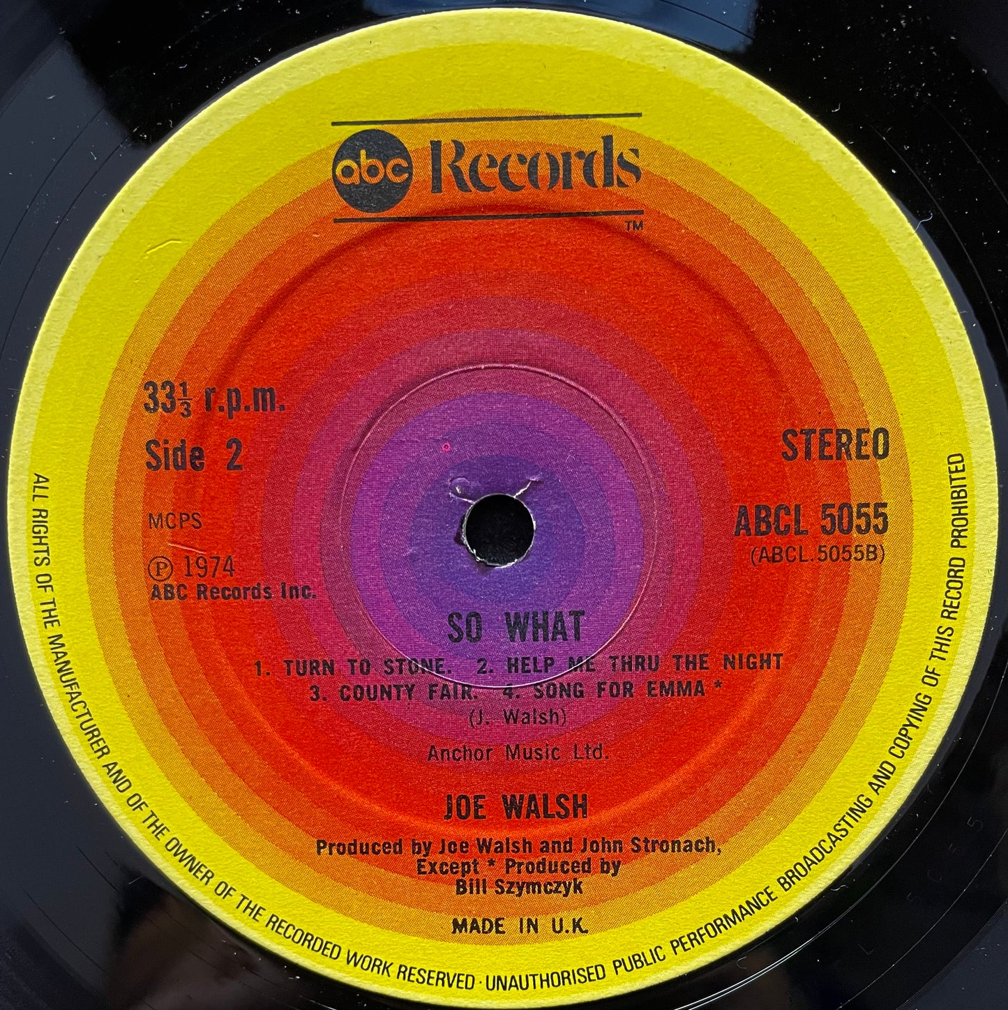 Joe Walsh – So What - USED Vinyl LP