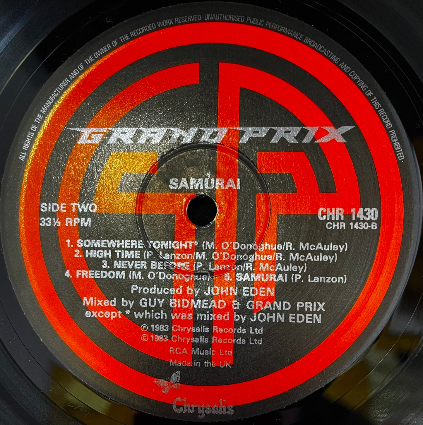 Grand Prix – Samurai - USED Vinyl LP