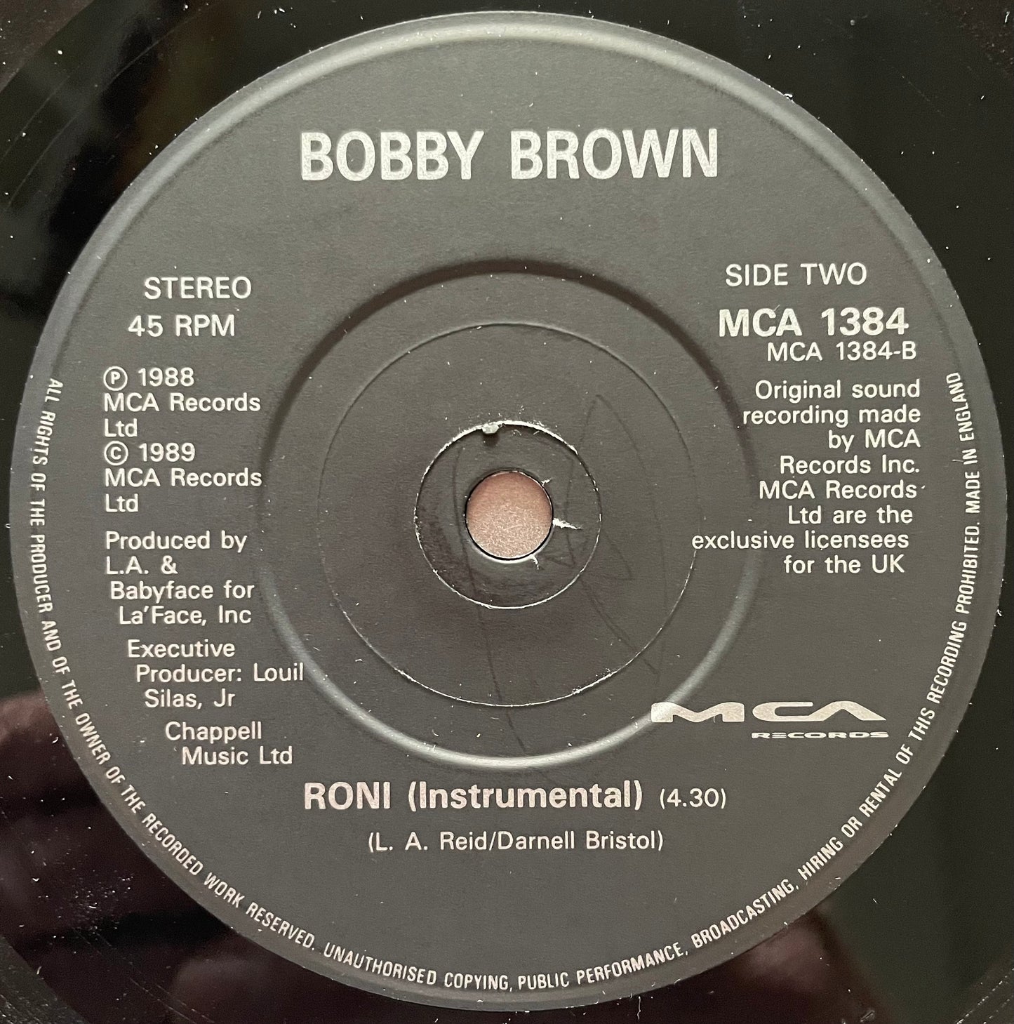 Bobby Brown – Roni - USED Vinyl 7" Single
