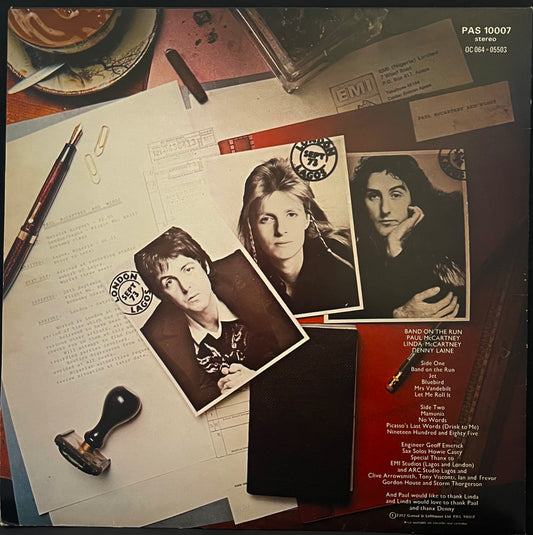 Paul McCartney And Wings – Band On The Run - USED Vinyl LP