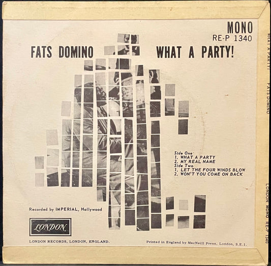 Fats Domino – What A Party ! - USED Vinyl 7" EP Mono