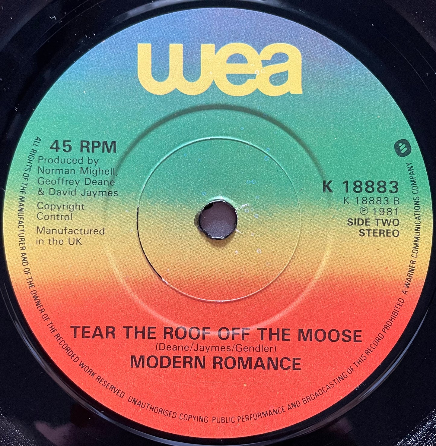 Modern Romance – Ay Ay Ay Ay Moosey - USED Vinyl 7" Single