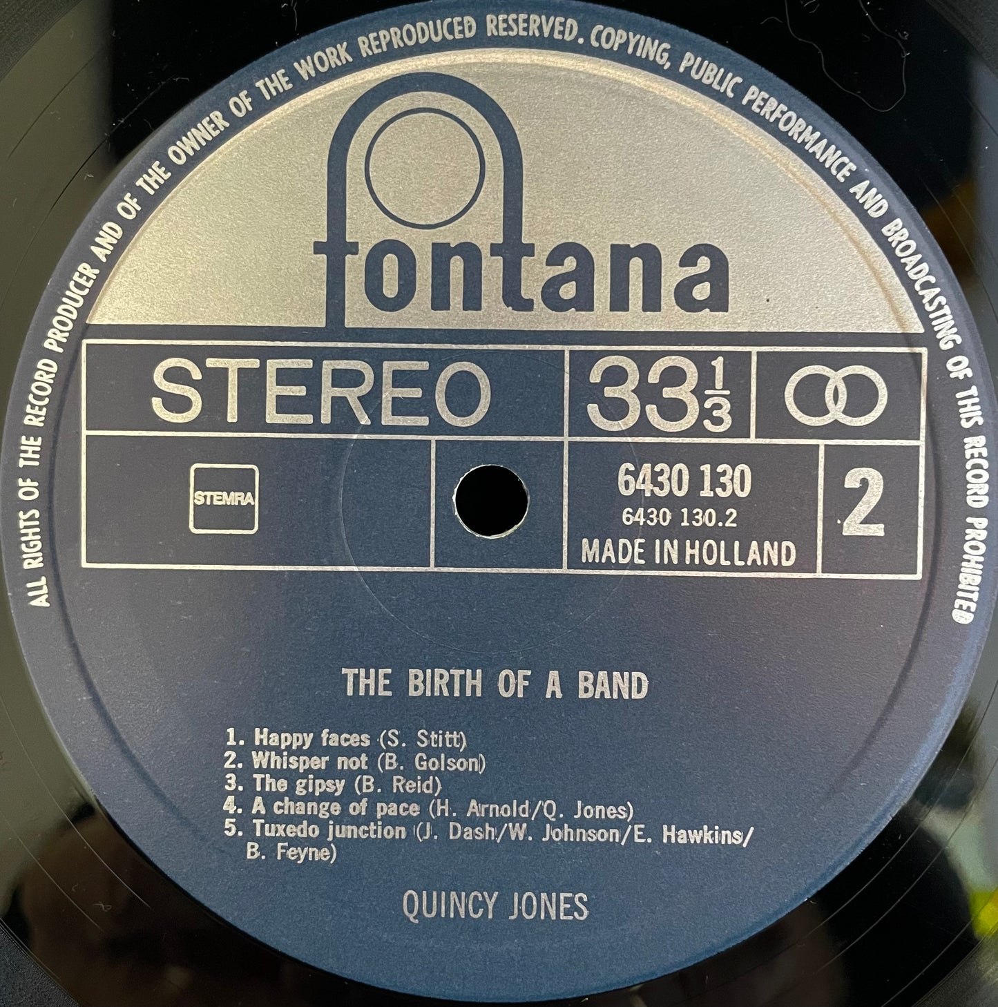 Quincy Jones – The Birth Of A Band - USED Vinyl LP