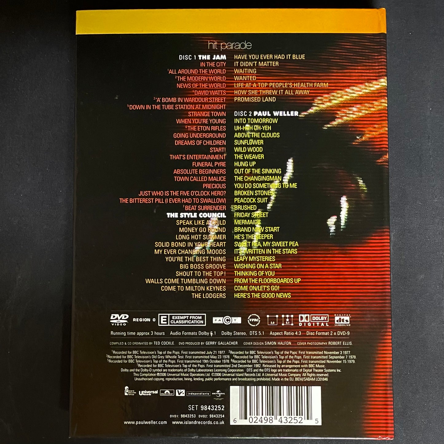 Paul Weller - Hit Parade - The Complete Singles Collection - USED DVD