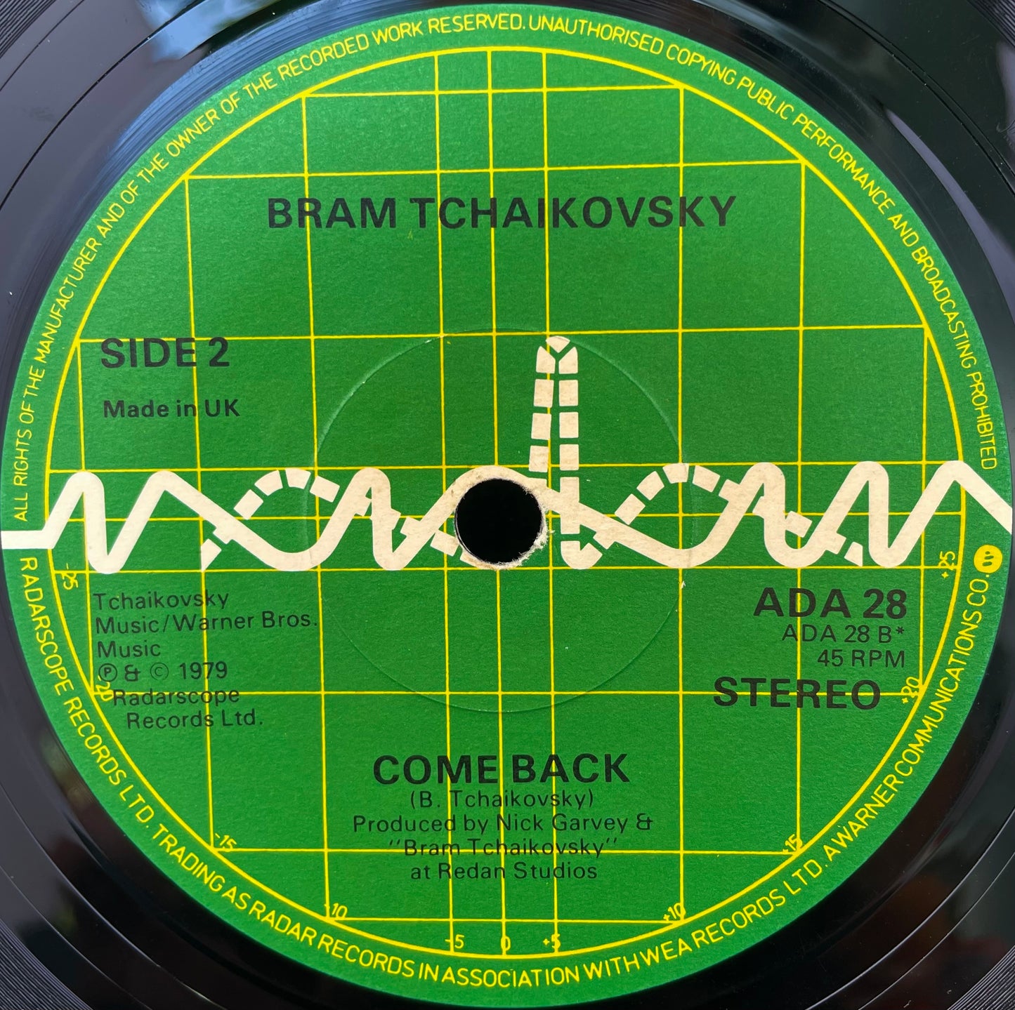 Bram Tchaikovsky – Girl Of My Dreams - USED Vinyl 7" Single