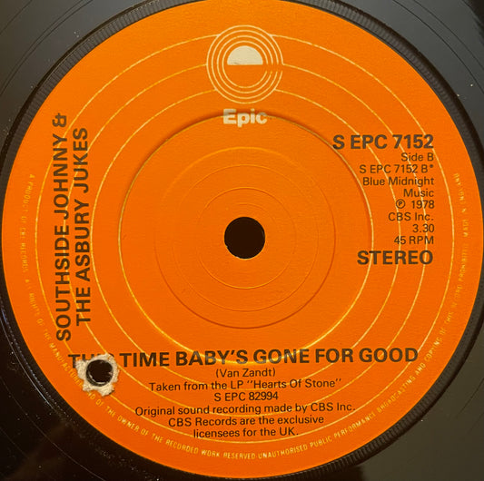 Southside Johnny & The Asbury Jukes – Talk To Me - USED Vinyl 7" Single