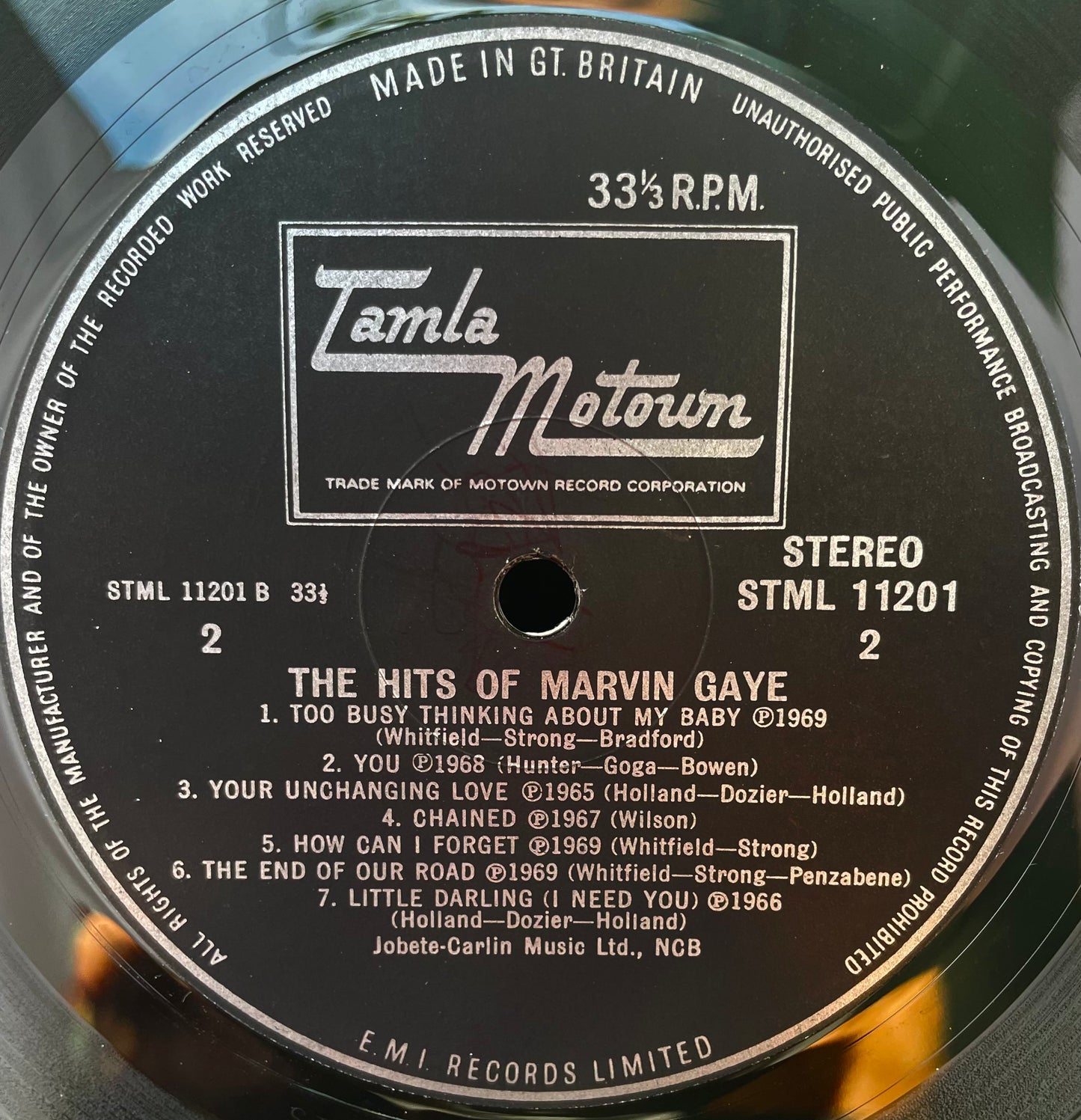 Marvin Gaye – The Hits Of Marvin Gaye - USED Vinyl LP