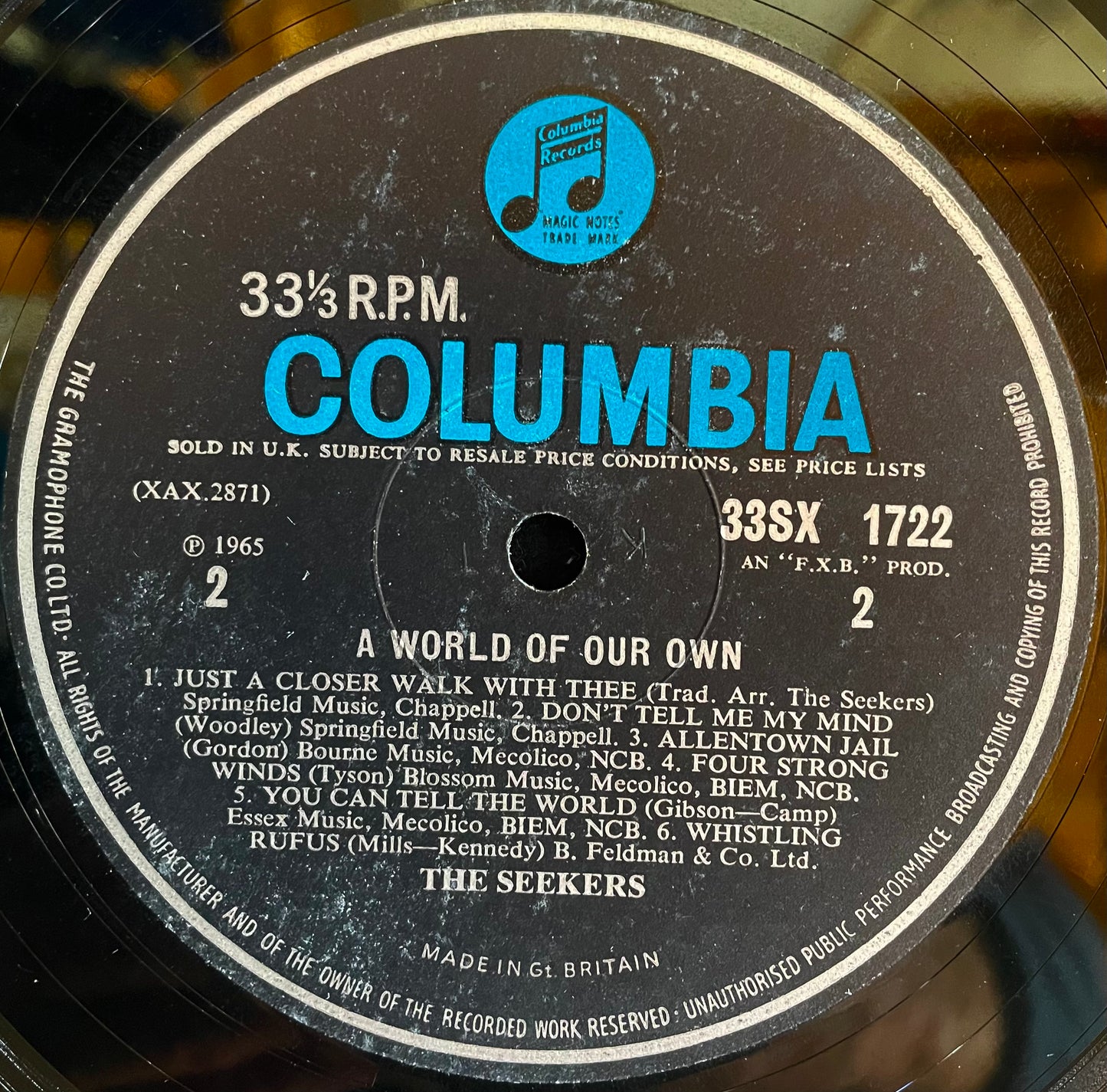 The Seekers – A World Of Our Own - USED Vinyl LP MONO