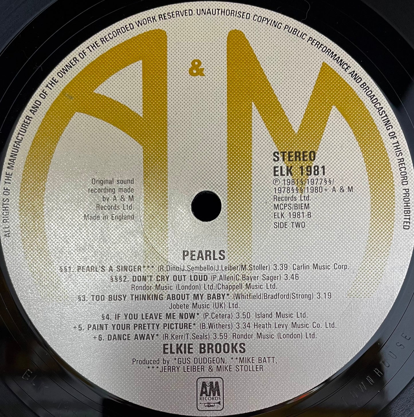 Elkie Brooks – Pearls - USED Vinyl LP