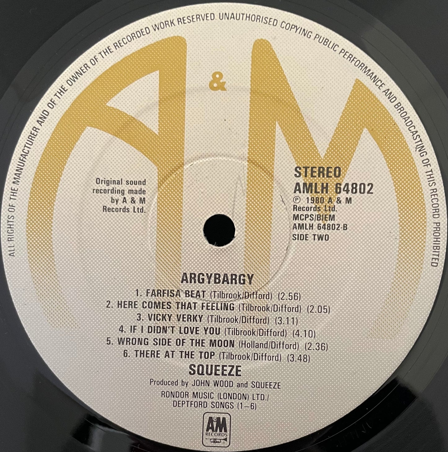 Squeeze – Argybargy - USED Vinyl LP