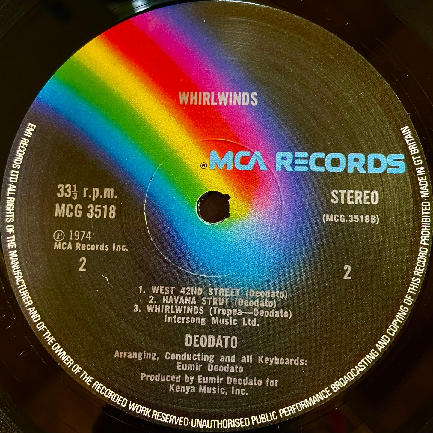 Deodato – Whirlwinds - USED Vinyl LP