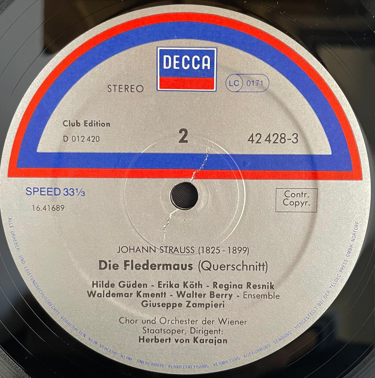 Johann Strauss & V/A – Die Fledermaus (Querschnitt) - USED Vinyl LP