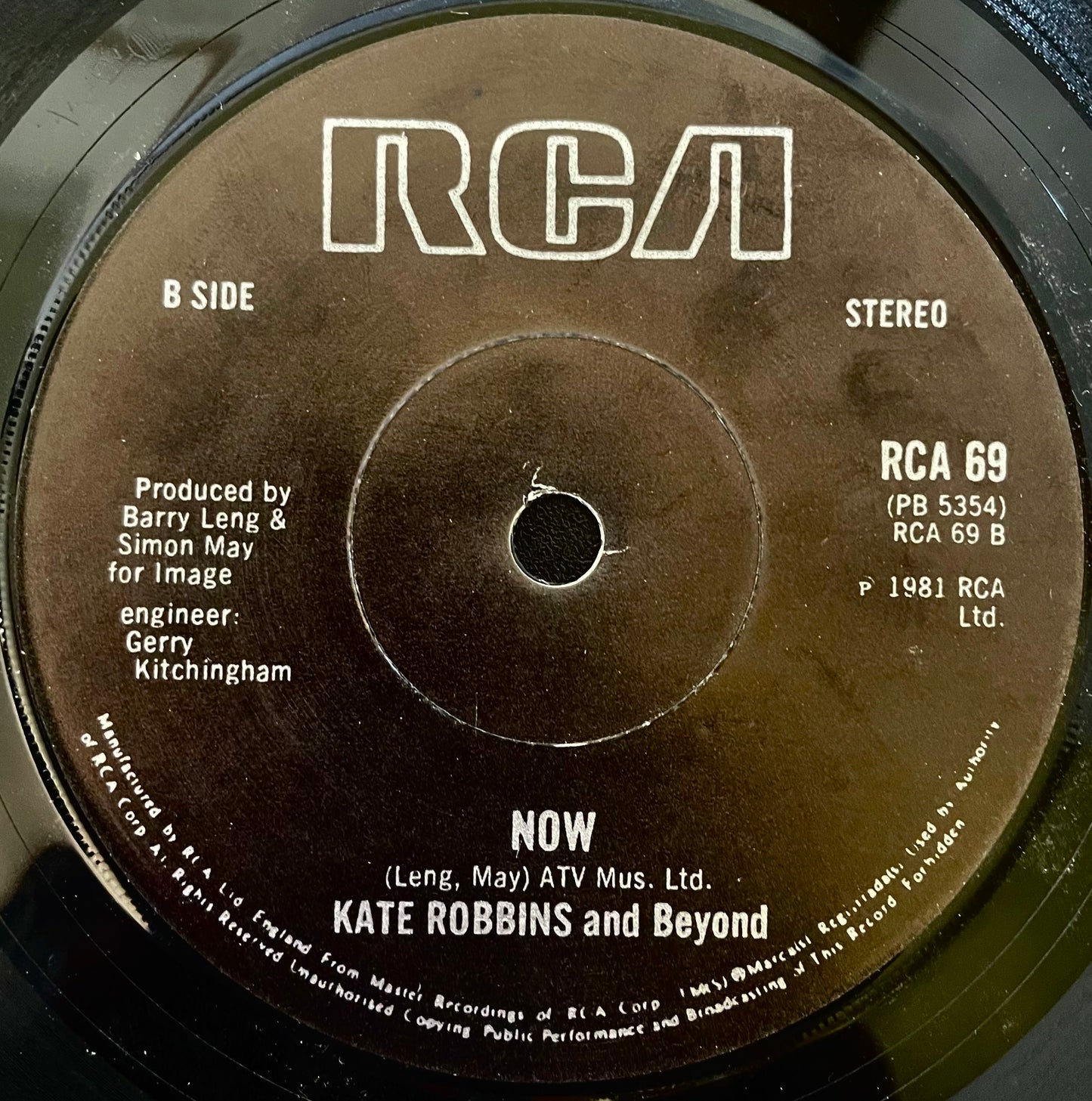 Kate Robbins – More Than In Love - USED Vinyl 7" Single