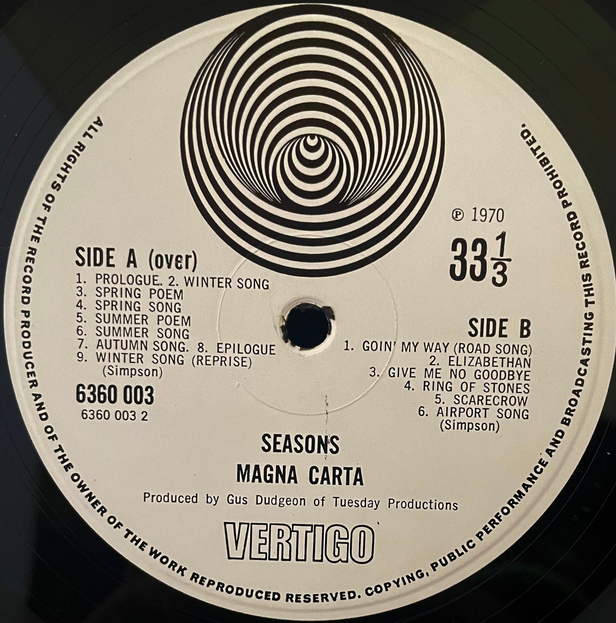 Magna Carta – Seasons - USED Vinyl LP