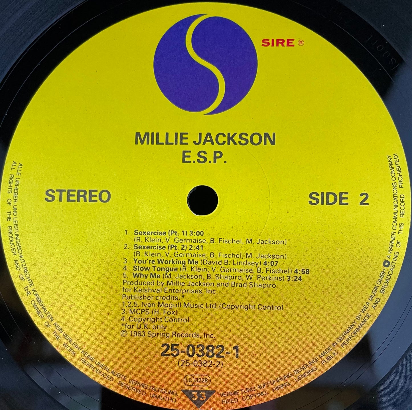 Millie Jackson – E.S.P. (Extra Sexual Persuasion) - USED Vinyl LP