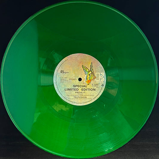 Television – Prove It - USED Vinyl 12" Single Green