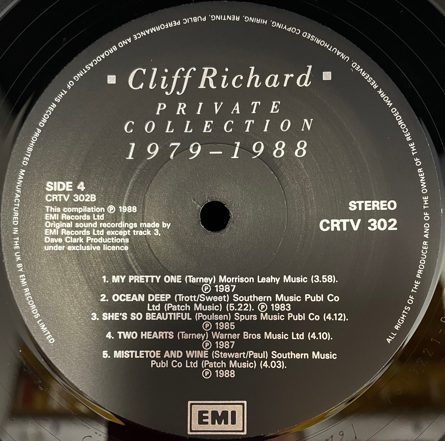 Cliff Richard – Private Collection (1979 - 1988) - USED Vinyl 2LP