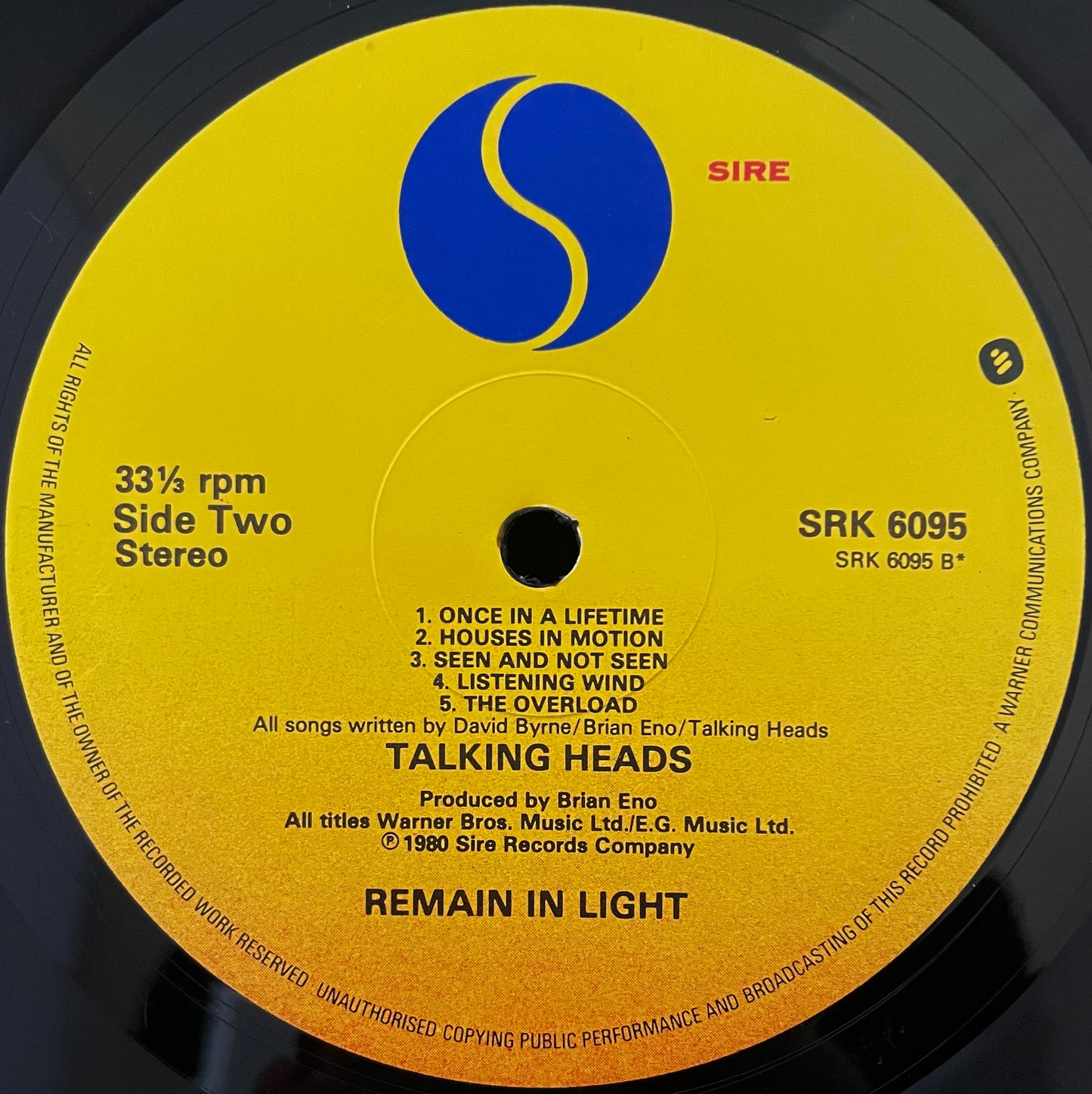 Talking Heads – Remain In Light - USED Vinyl LP
