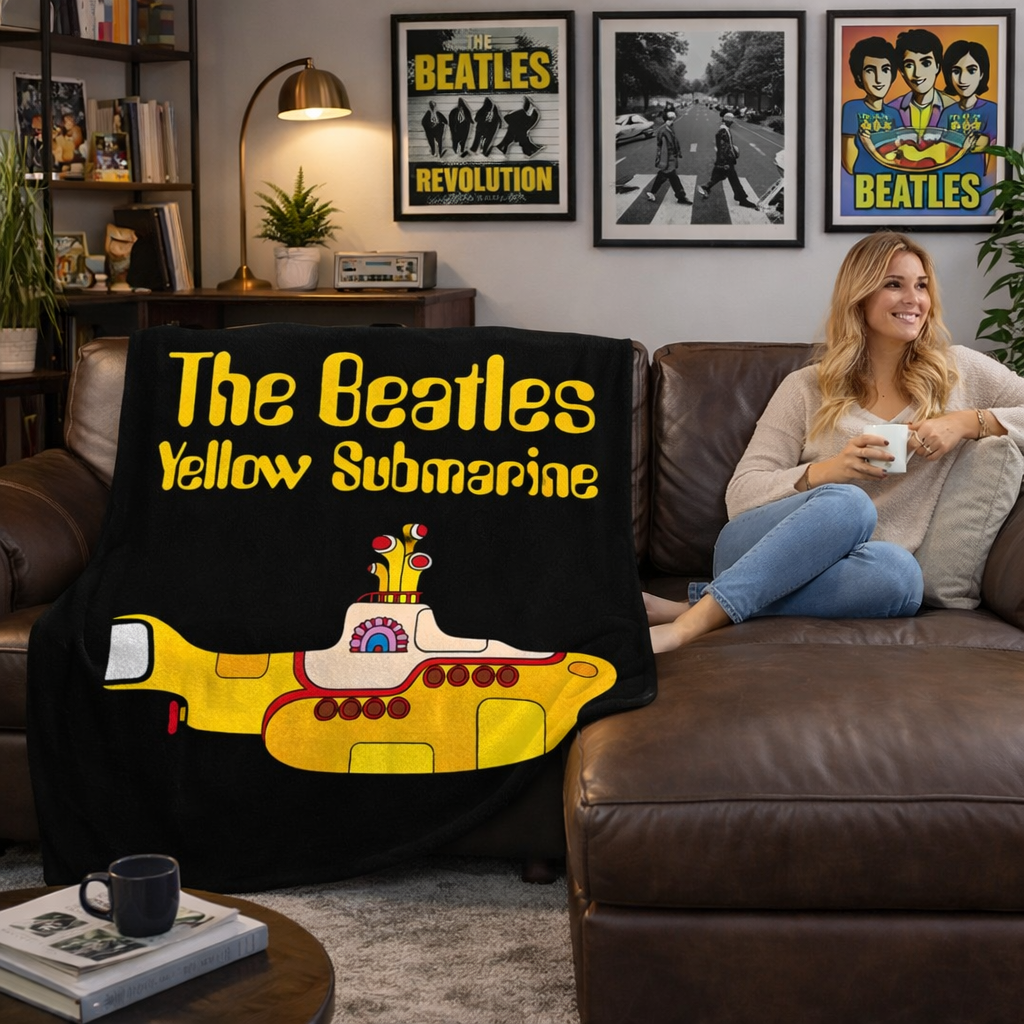 Rocksax The Beatles Blanket - Yellow Submarine