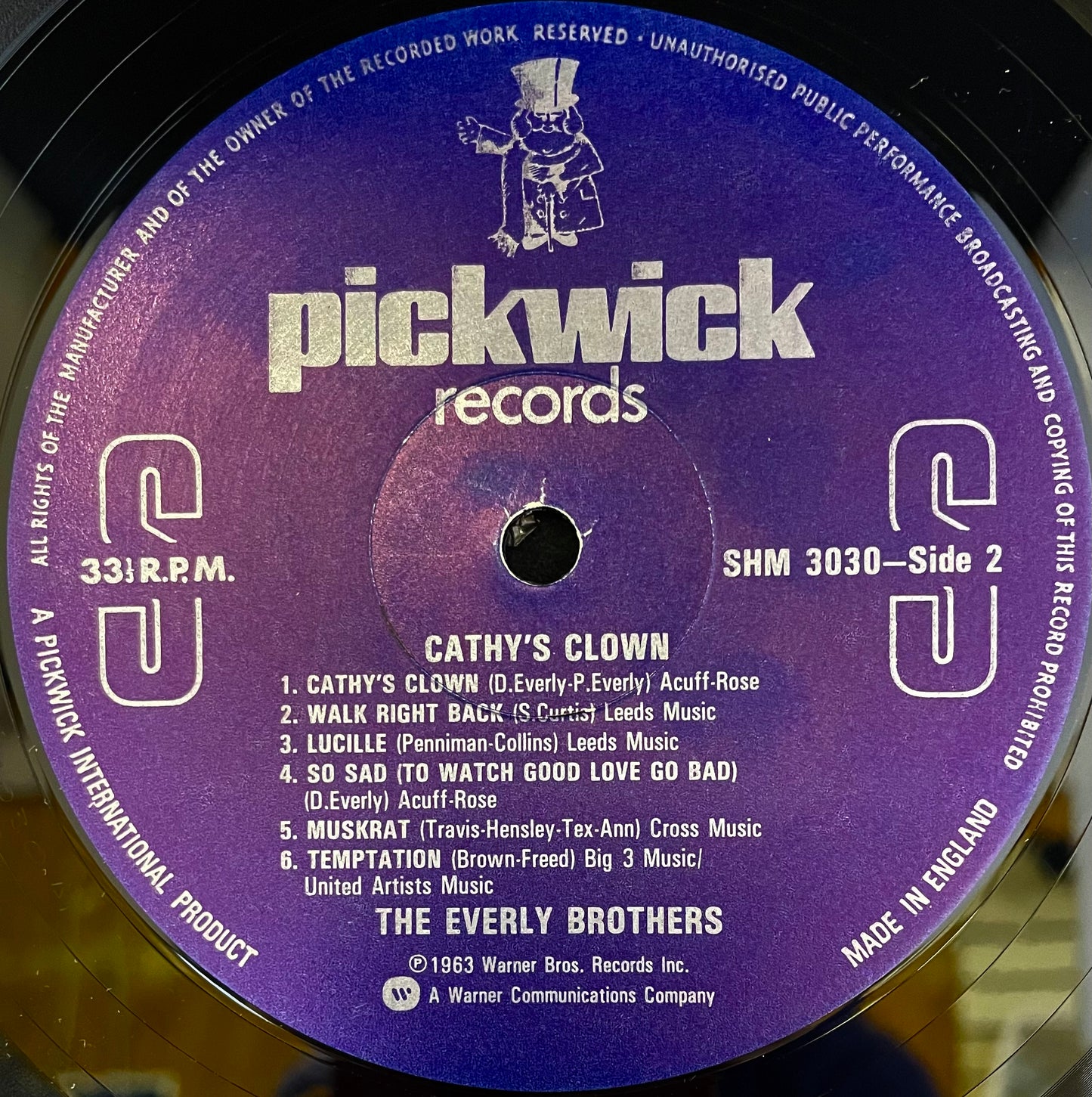 The Everly Brothers – Cathy's Clown - USED Vinyl LP