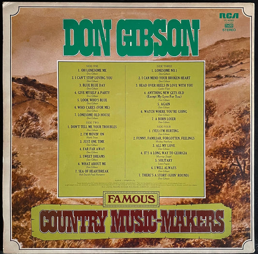 Don Gibson – Famous Country Music-Makers - USED Vinyl 2LP