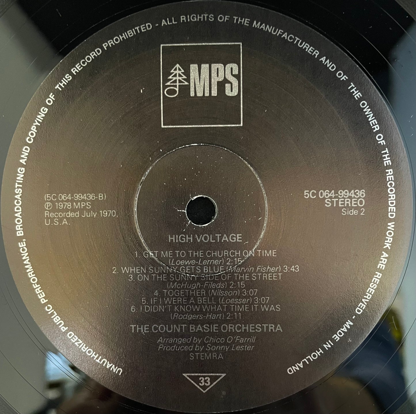 The Count Basie Orchestra – High Voltage - USED Vinyl LP