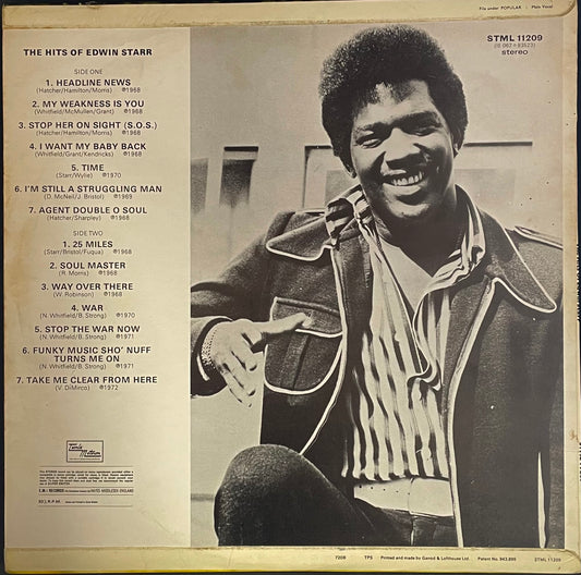 Edwin Starr – The Hits Of Edwin Starr - USED Vinyl LP