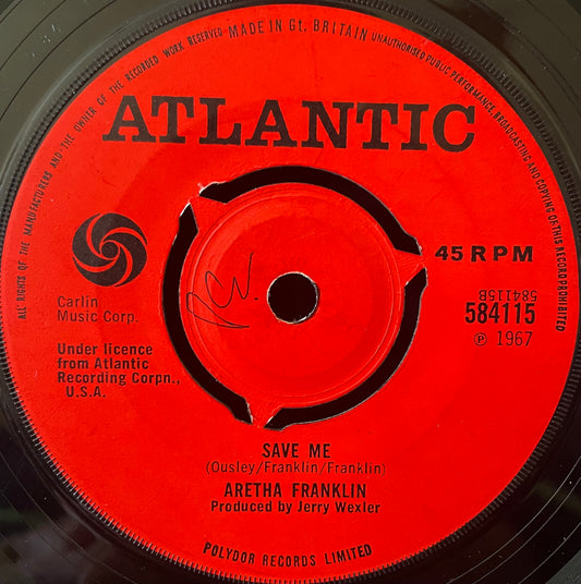 Aretha Franklin– Respect - USED Vinyl 7" Single