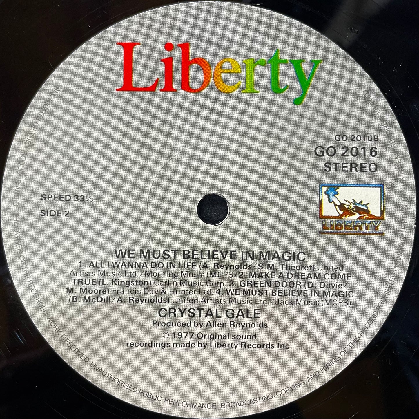 Crystal Gayle – We Must Believe In Magic - USED Vinyl LP