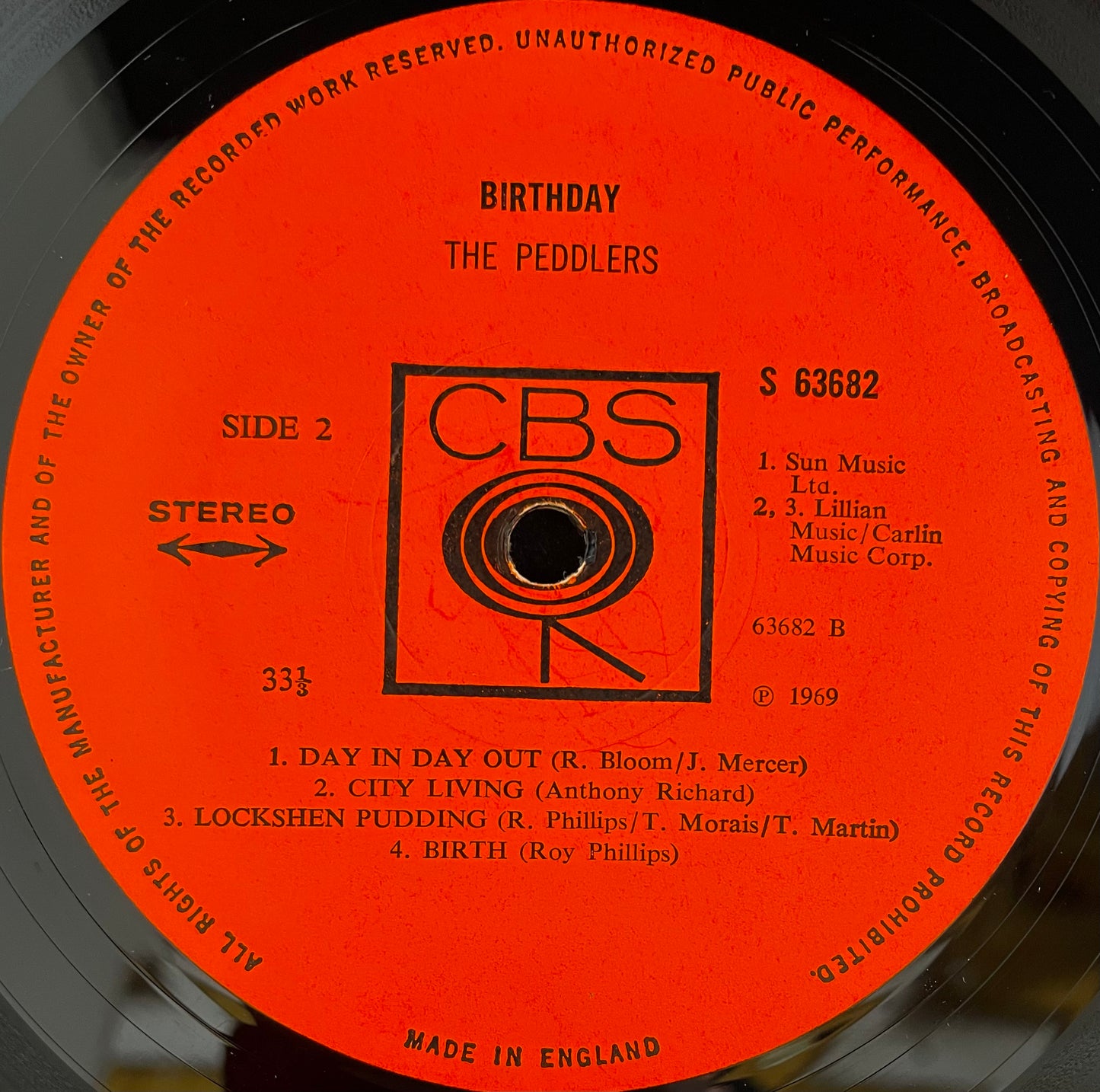 The Peddlers – Birthday - USED Vinyl LP