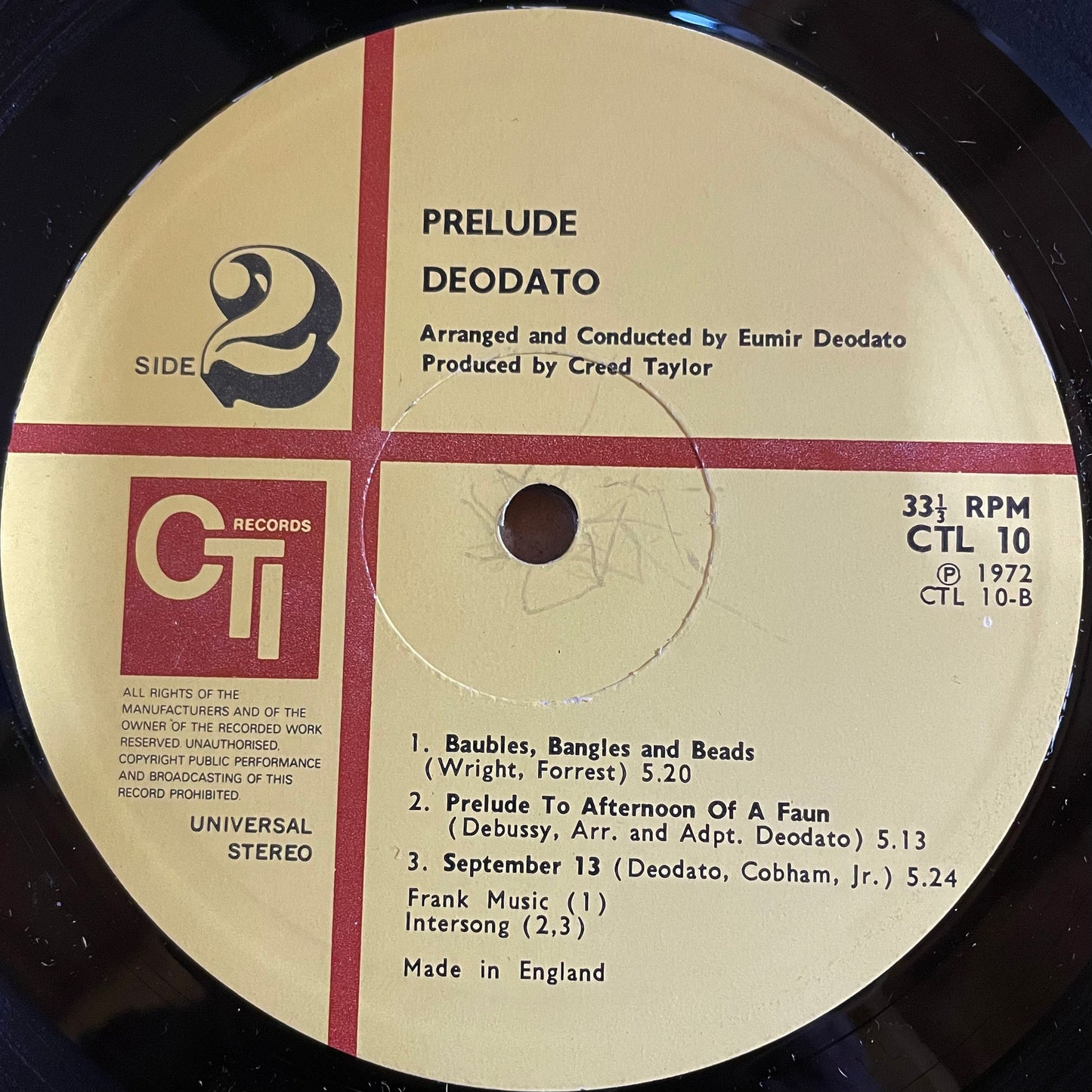 Deodato – Prelude - USED Vinyl LP