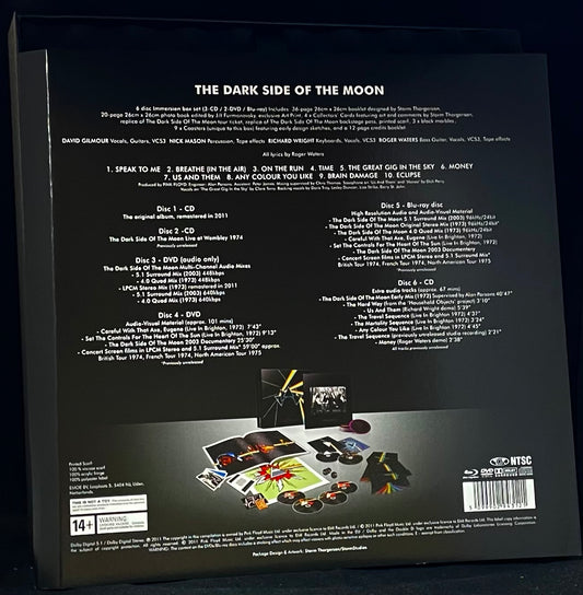 Pink Floyd – The Dark Side Of The Moon - Immersion Box Set - USED Limited Collectors' Edition 3CD+2DVD+Blu-ray Box Set